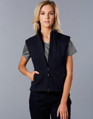 Ladies Bonded Fleece Vest PF10