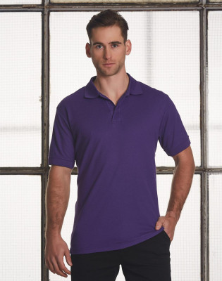 Mens TrueDry Solid Colour Short Sleeve Pique Polo PS63