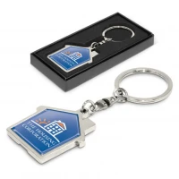 House Metal Personalised Key Ring 