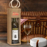 Serena Jute Wine Carrier 108039