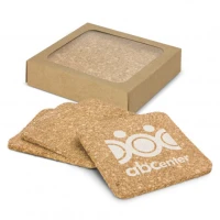 Oakridge Cork Coaster Square Set of 4 113034