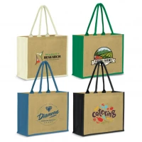 Modena Jute Decorate Tote Bags
