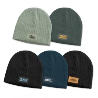 Nebraska Cable Knit Beanie with Patch 115656