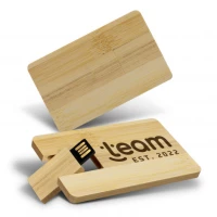 Bamboo Credit Card Flash Drive 8GB 122325