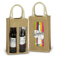 Serena Jute Double Wine Carrier 122950