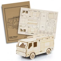 BRANDCRAFT Fire Truck Wooden Model 124034