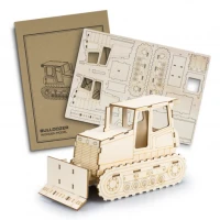 BRANDCRAFT Bulldozer Wooden Model 124036