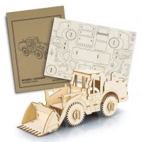 BRANDCRAFT Wheel Loader Wooden Model 124037