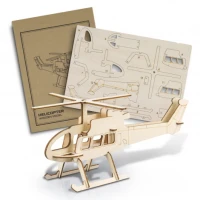 BRANDCRAFT Helicopter Wooden Model 124040