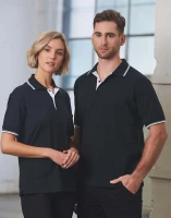 Cotton Contrast Jersey Knit Short Sleeve Polo (Unisex) PS05