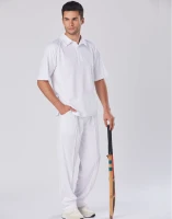 Mens TrueDry Mesh Knit Short Sleeve Cricket Polo PS29