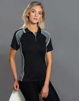 Ladies CoolDry Mini Waffle Short Sleeve Polo PS50