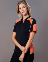 Ladies CoolDry Contrast Short Sleeve Polo with Sleeve Panels PS62