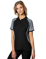 Ladies TrueDry Tri-Colour Short Sleeve Pique Polo PS78