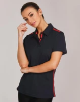 Ladies RapidCoolTM Short Sleeve Contrast Polo PS84