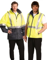 Hi-Vis Three in One Safety Jacket with 3M Tapes SW20A