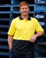 Mens 100% Cotton Jersey Safety Polo SW35