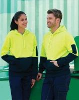 Adults Hi-Vis Two Tone Kangaroo Pocket Hoodie SW38