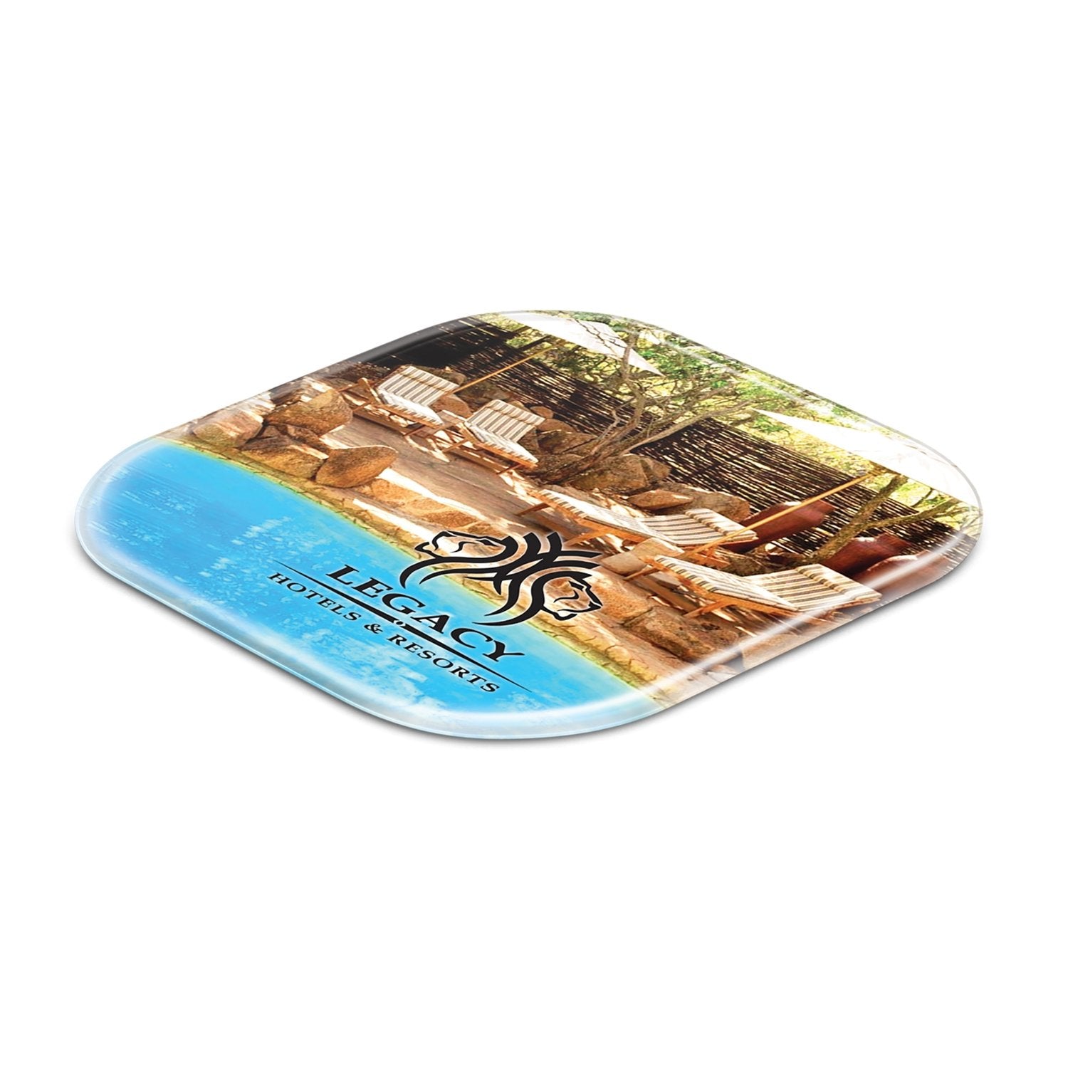 Clarion Coaster 107064| Frosted Clear.