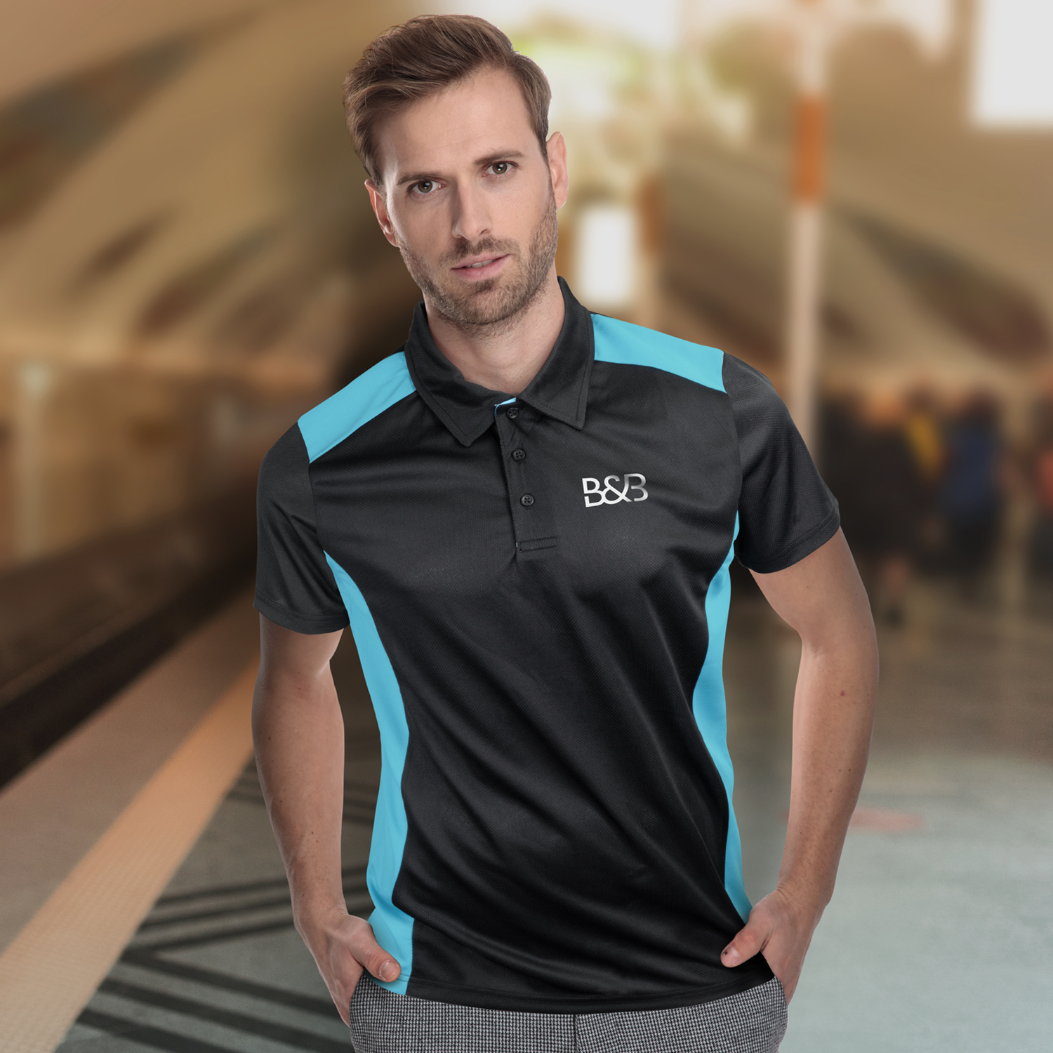 TRENDSWEAR Apex Mens Polo 124729 | Feature