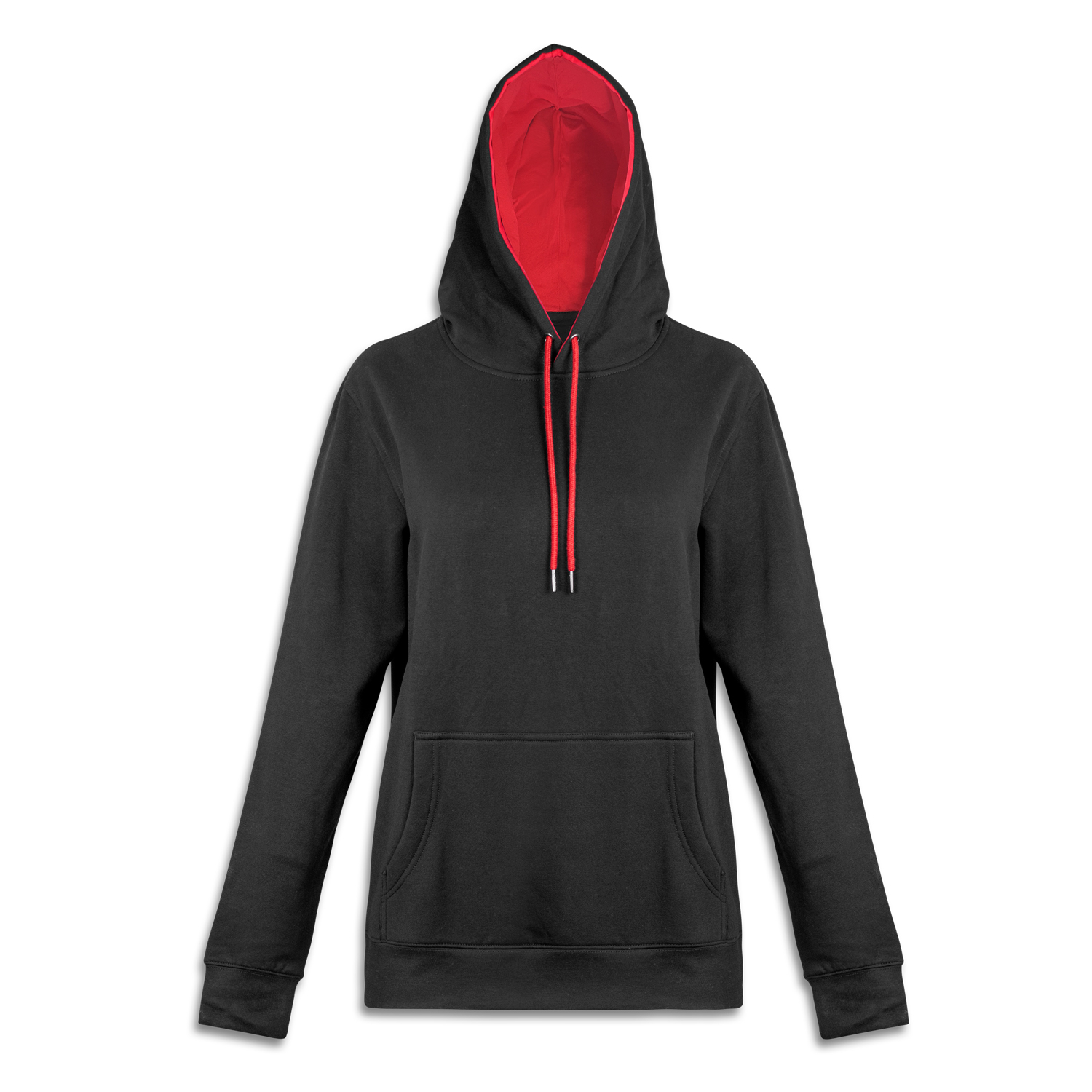 TRENDSWEAR Studio Contrast Unisex Hoodie 125538 | Black/Red