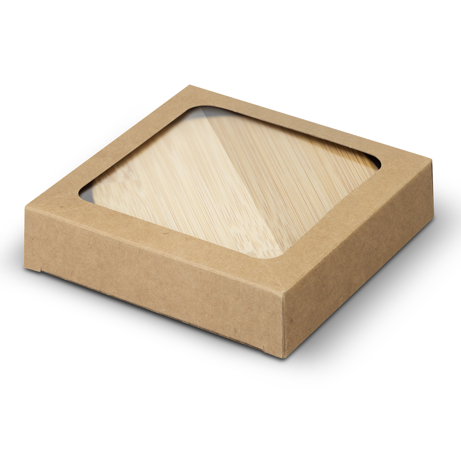 Bamboo Bottle Opener Coaster Set of 2 - Round 125550 | Gift Box