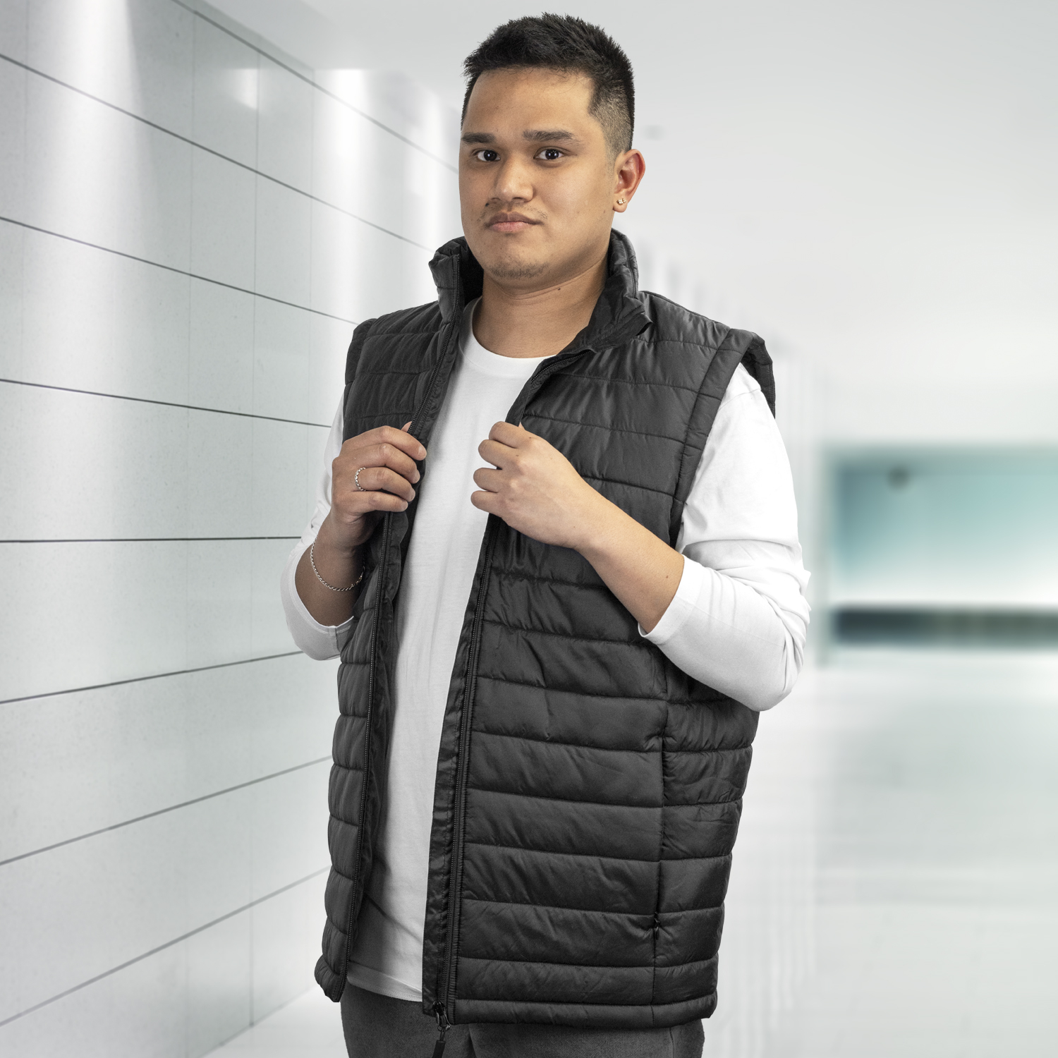 TRENDSWEAR Frazer Mens Puffer Vest 125964 | Feature