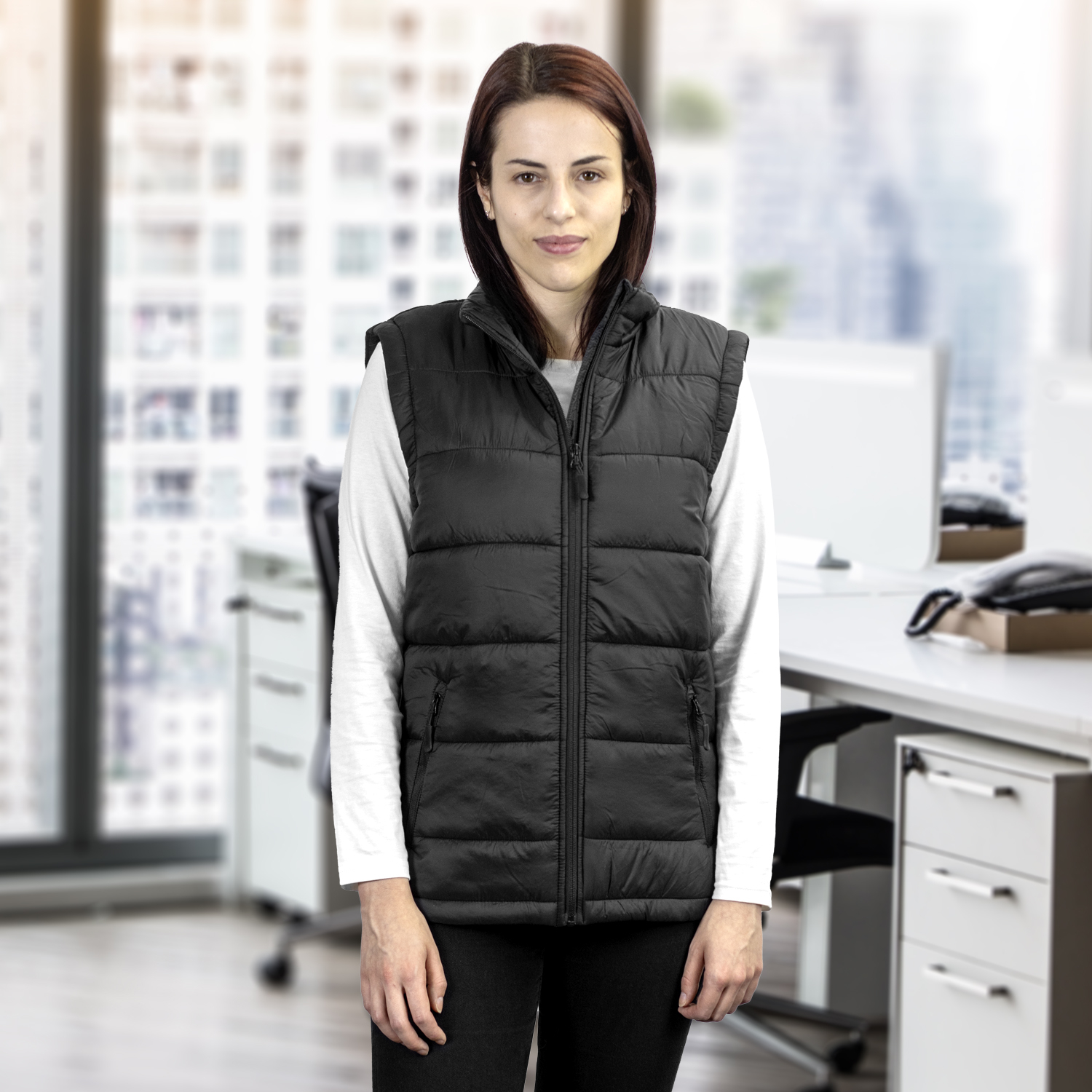 TRENDSWEAR Milford Womens Puffer Vest 125971 | Feature