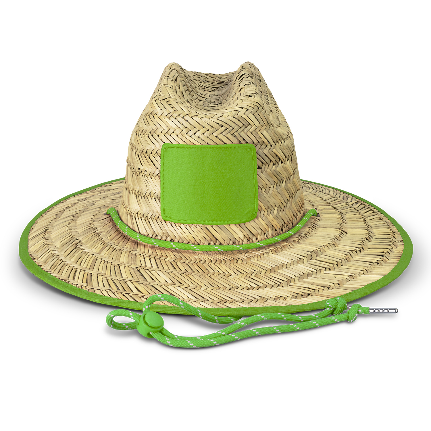 Tiki Straw Hat 126396 | Bright Green