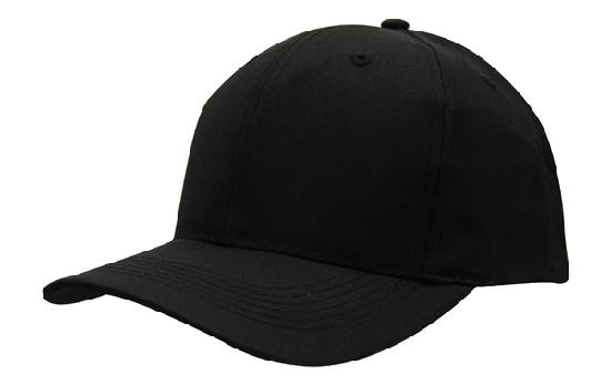 Recycled Breathable Poly Twill Cap 3980 | Black