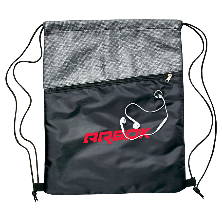 Silver Drawstring Bag B559