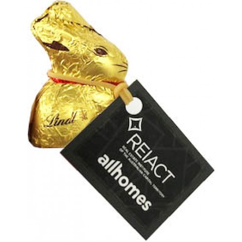 10g Gold Lindt Bunny with Tag CCE025B