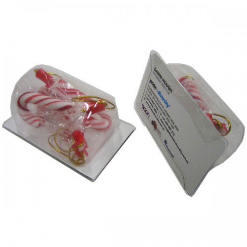 Biz Card Treats with Candy Canes x4 CCX005