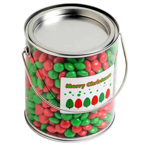 Big PVC Bucket filled with Christmas CHEWY Fruits 950G CCX005L