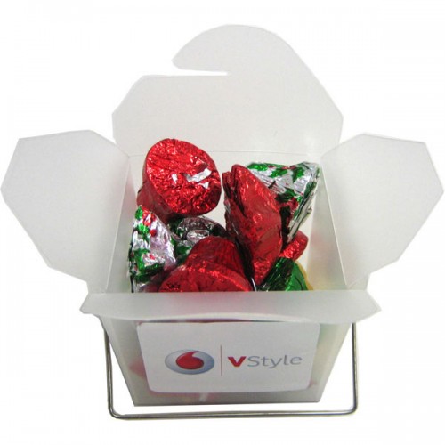 Frosted Noodle Box with Christmas Chocolates 85g CCX014