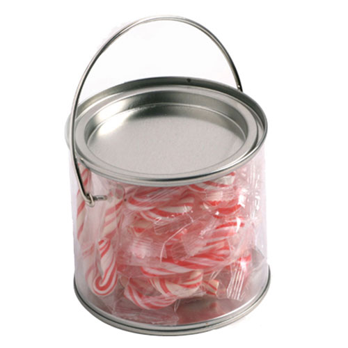 Medium PVC Bucket filled with Candy Canes x20 CCX017