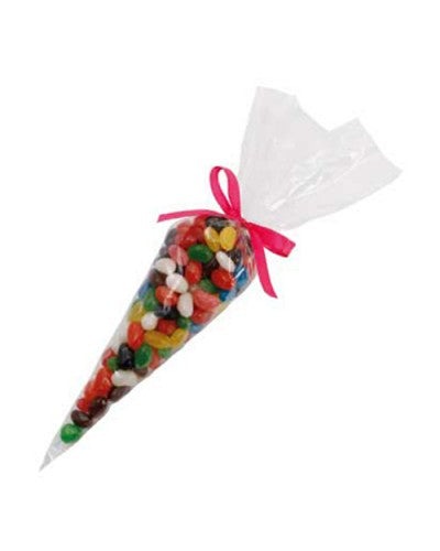 Confectionery Cones With Mini Jelly Beans (Corporate Colour) CPCN35_SMJB