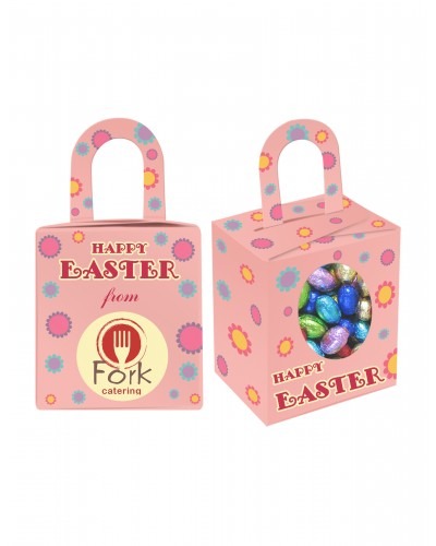 Custom Printed Easter Noodle Box Filled With 5 Mini Easter Eggs CPCUENB04_EEGM