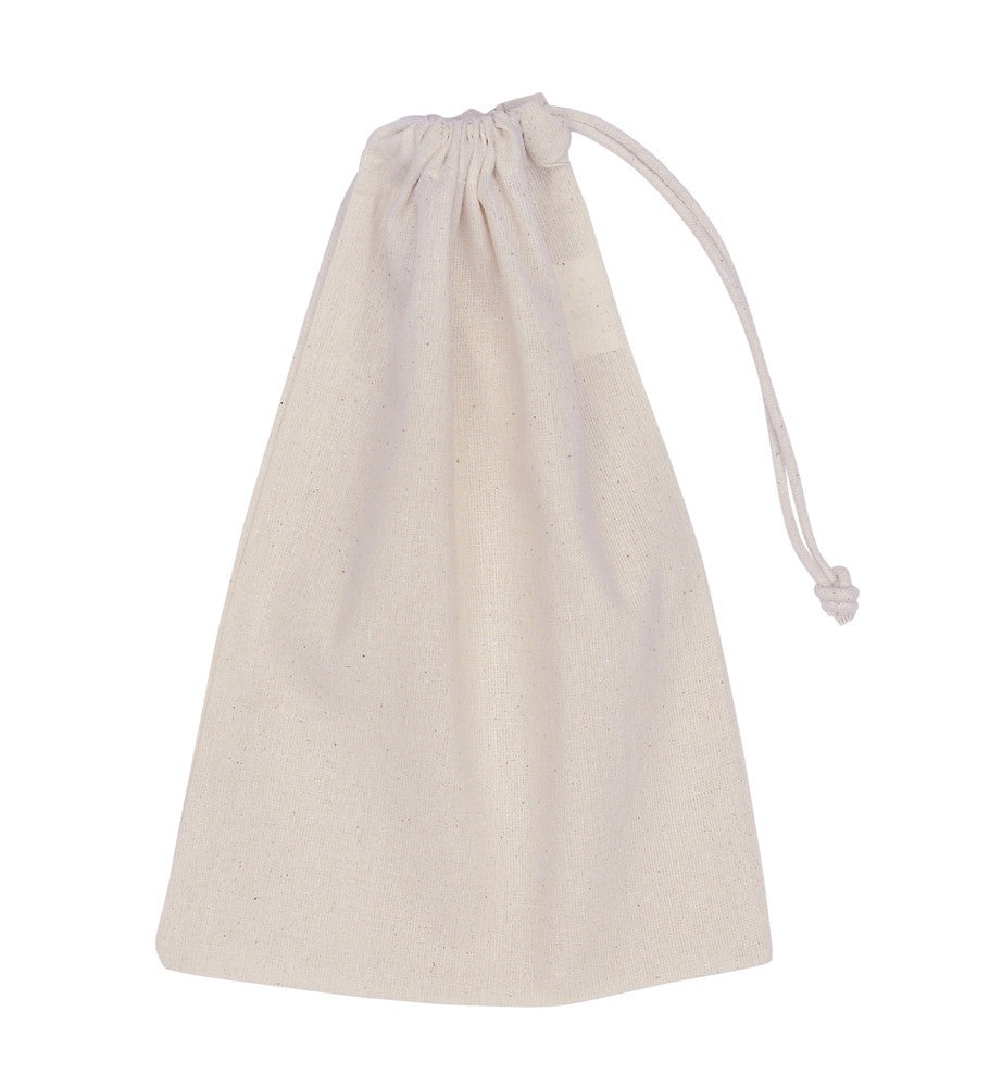 Cotton Drawstring Small Pouch CTN-DSP | Closed