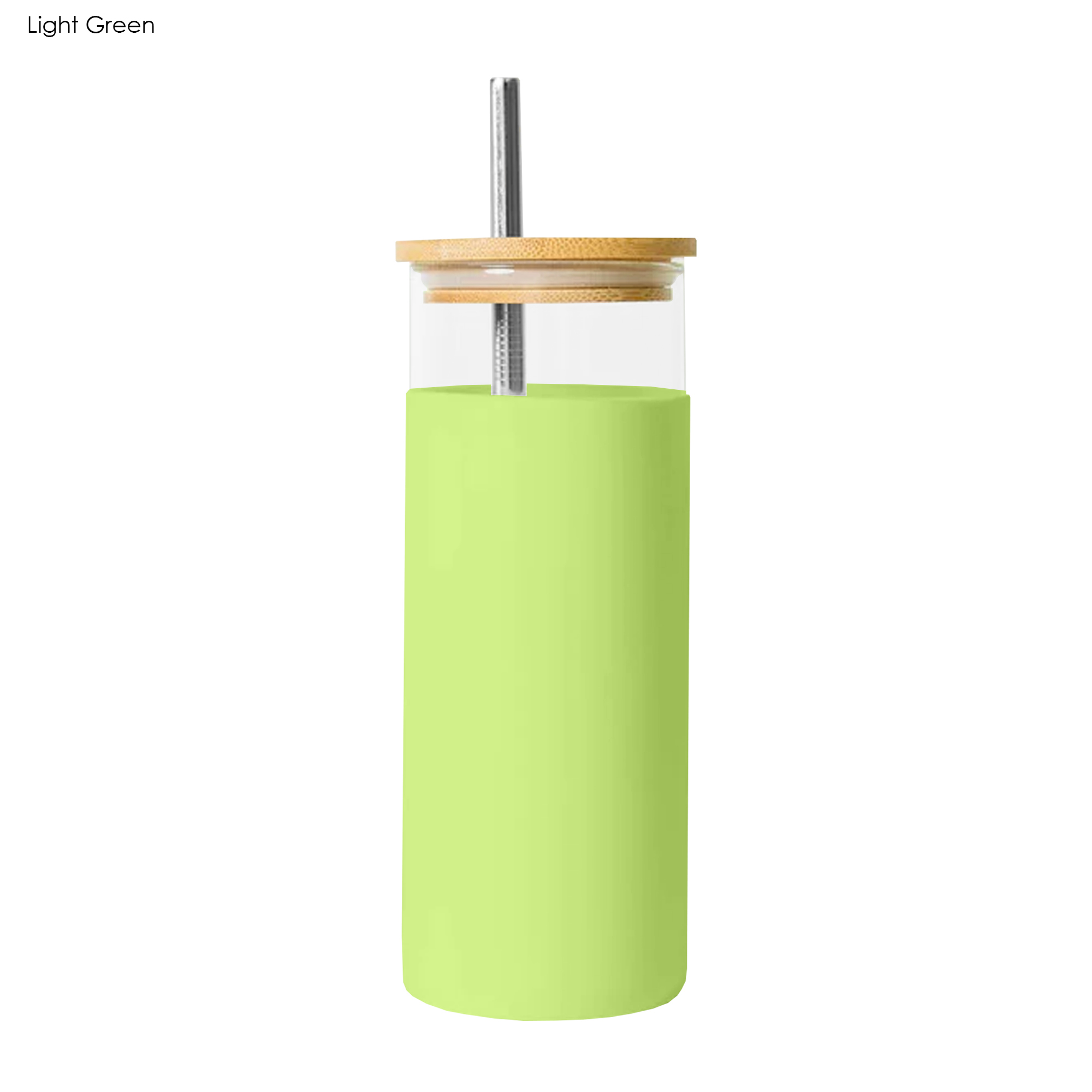 Vanisa Glass Drink Bottle with Sleeve DB028 | Light Green