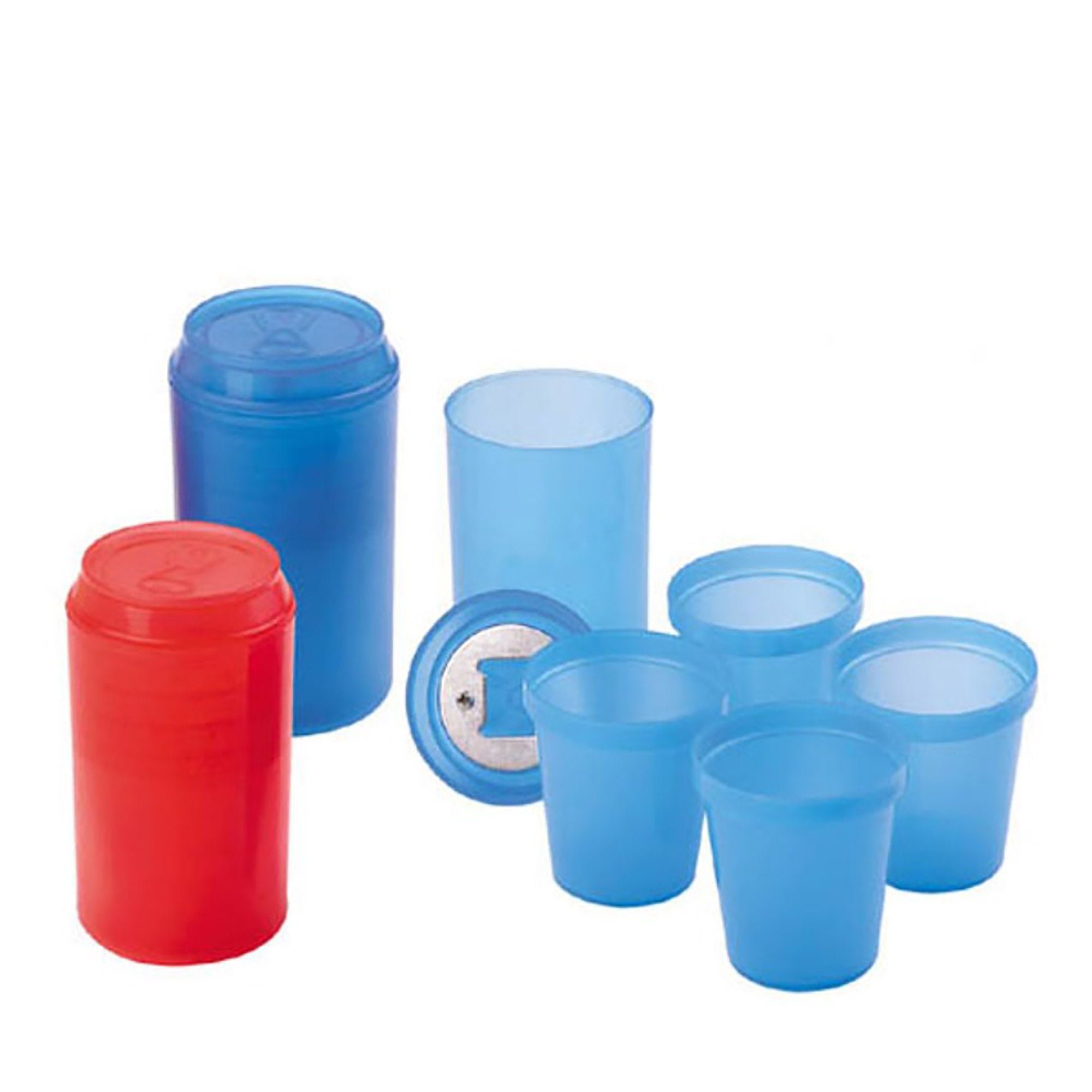 Drinking Bottle with 4pcs Min Cup Inside with Bottle Opener DS090