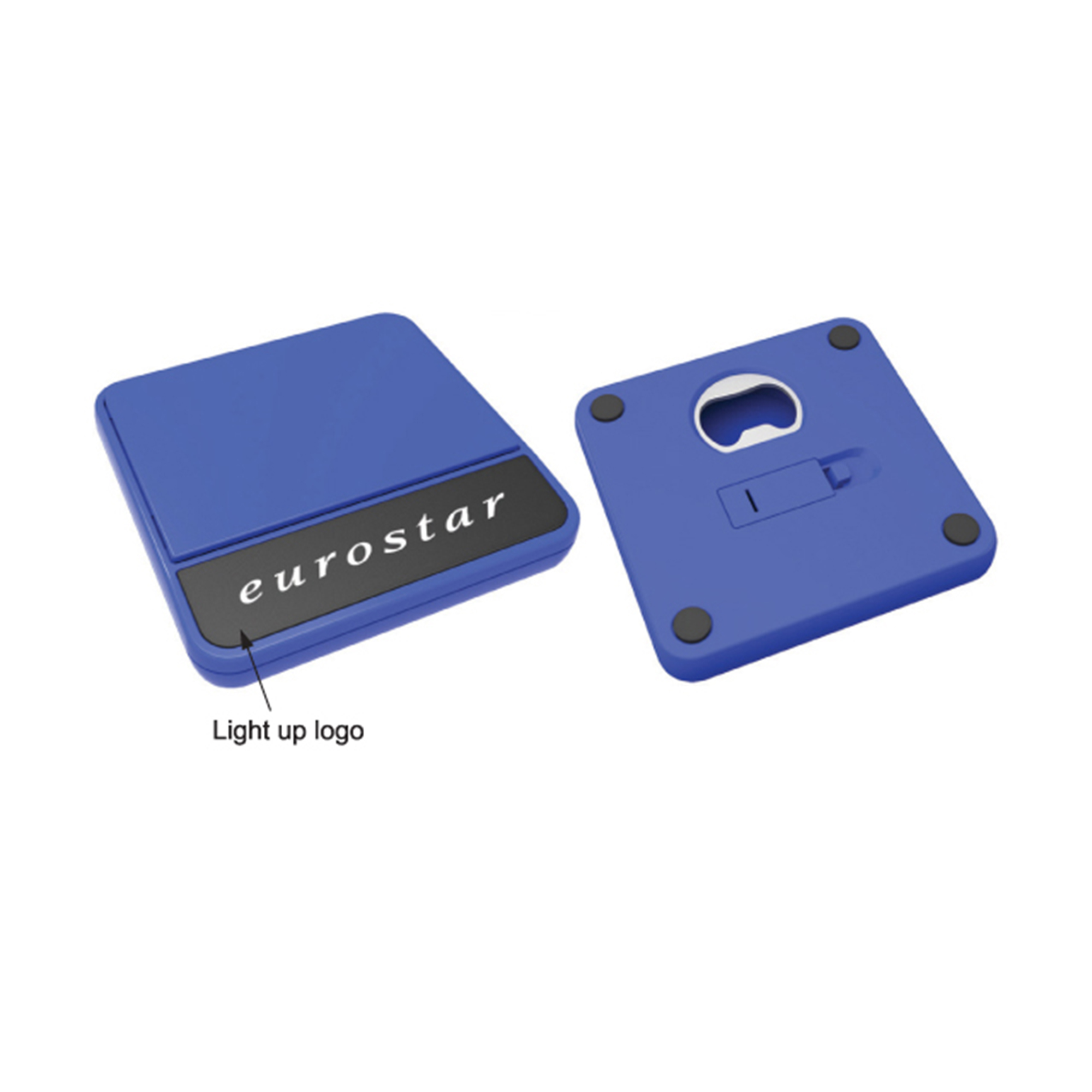 Coaster With Bottle Opener And Light DS1137M