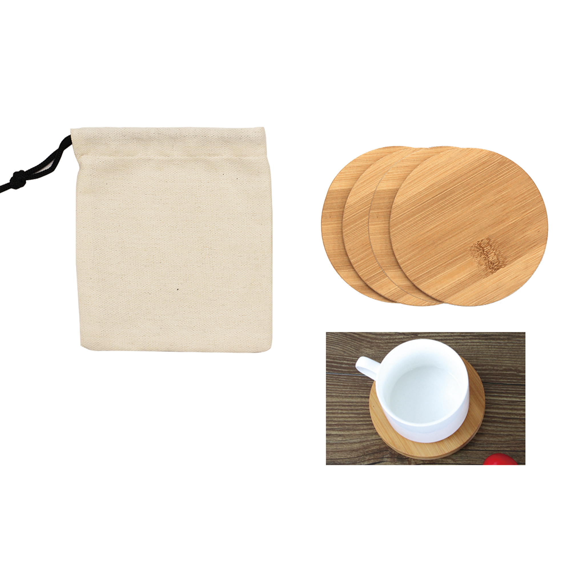 Bamboo Coaster (4PCS In 1) DS1718