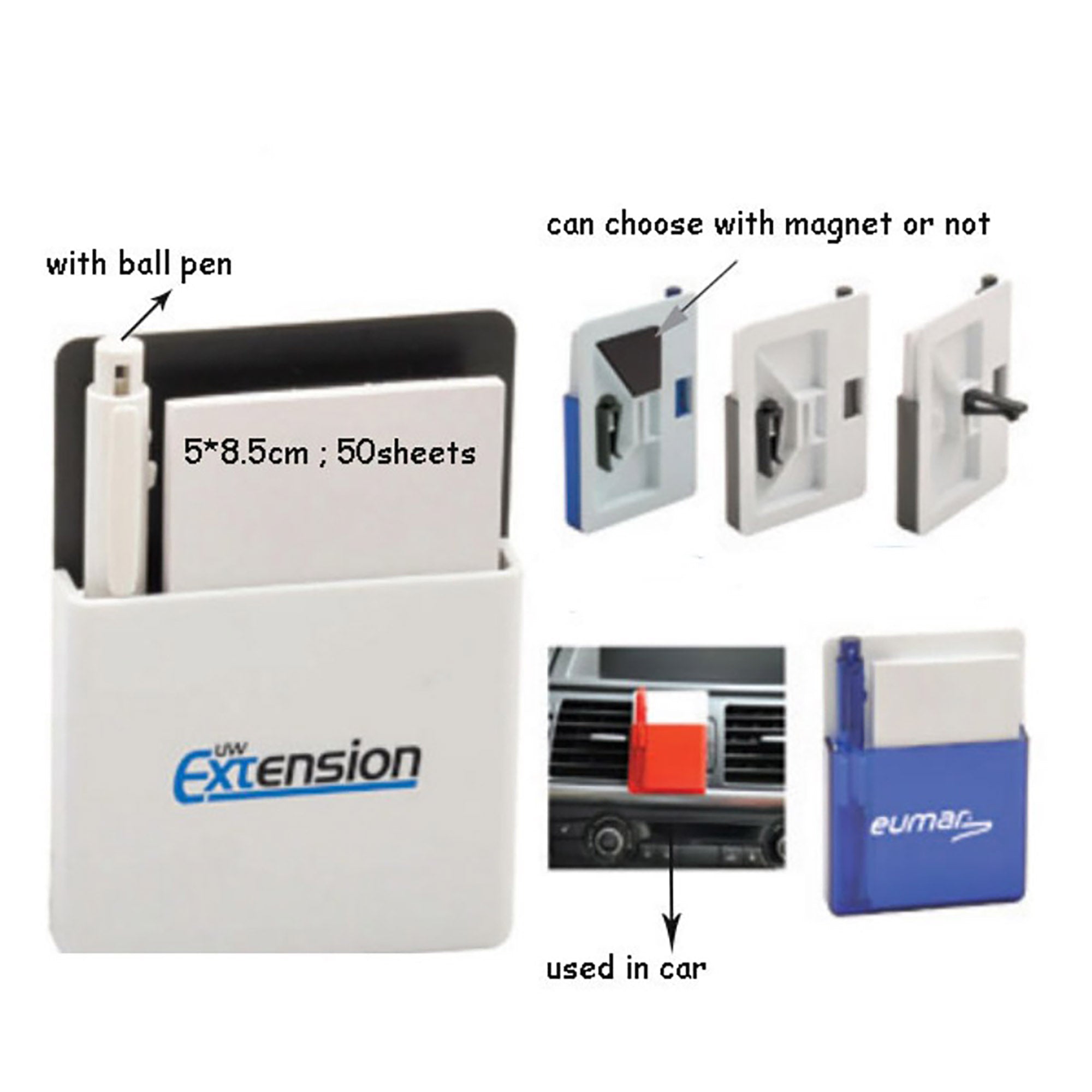 Memo Holder in Car with Ball Pen DS391