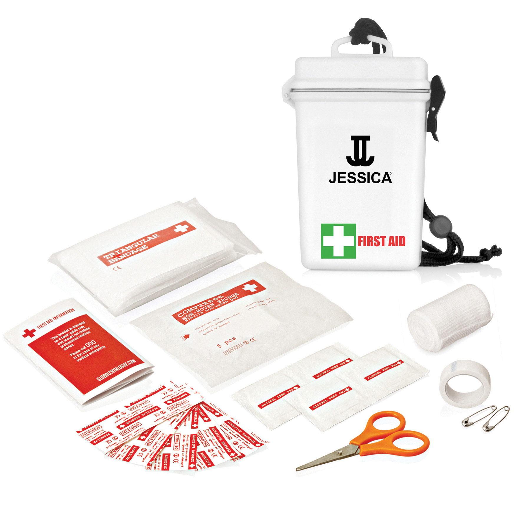 First Aid Kit Waterproof 21pc FA104B | White