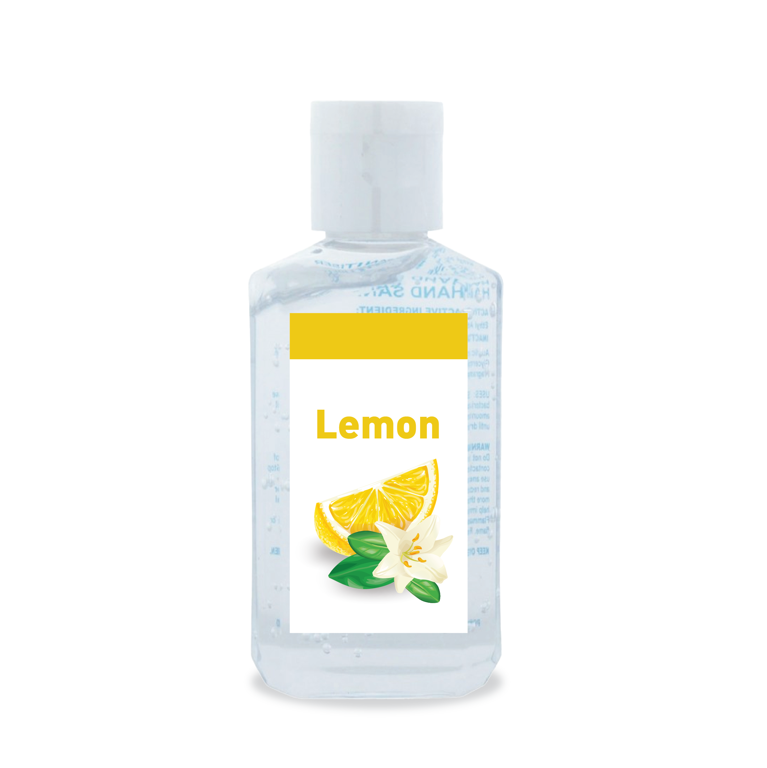 Lemon Scented 60ml Hand Sanitiser Gel H303.Lemon