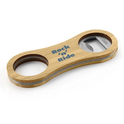 Intox Bamboo Bottle Opener Key Ring KRB021