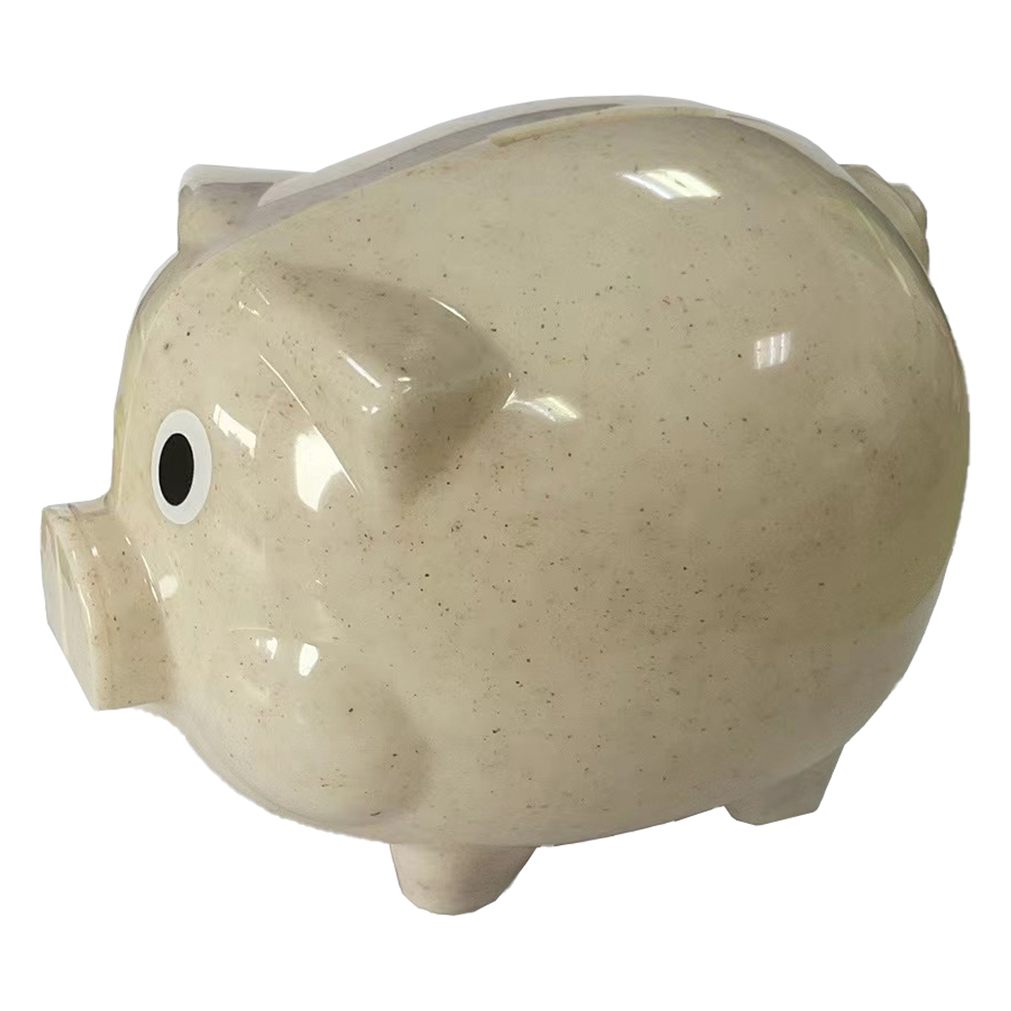 Wheat Straw Piggy Bank PGB001 | Natural