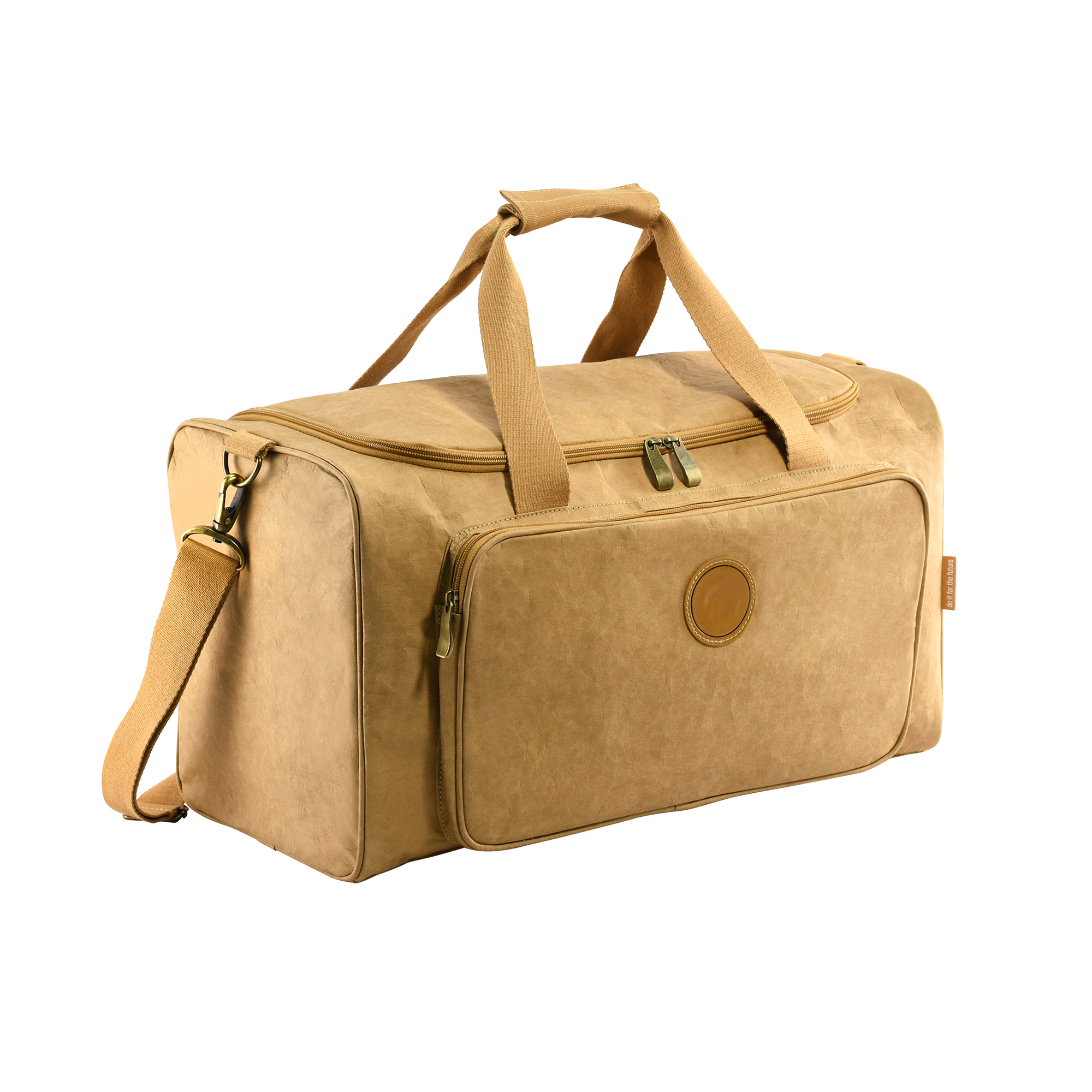 Travo Kraft Paper Duffle Bag PPB043 | Natural