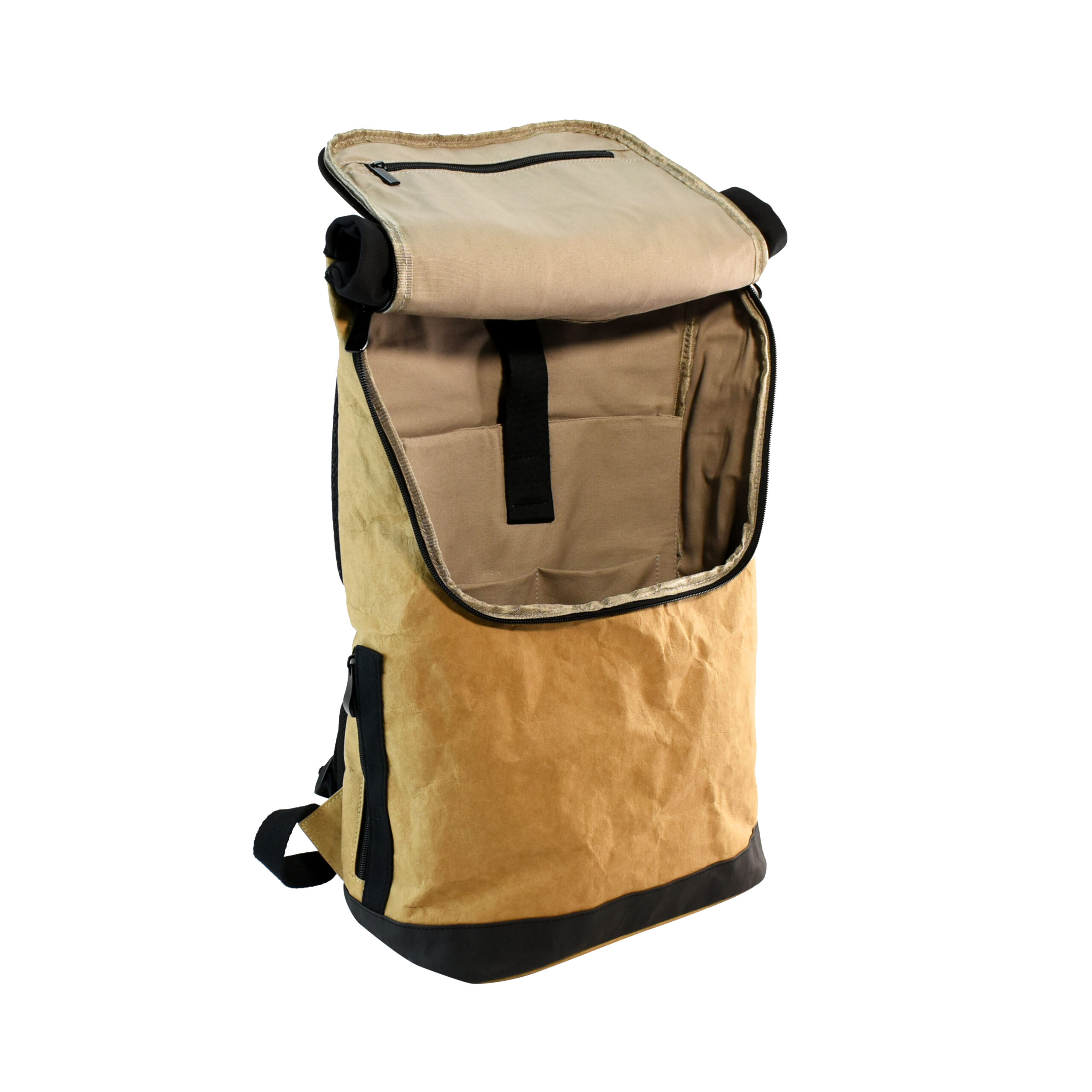 Village Kraft Paper Laptop Backpack PPB055 | Open View